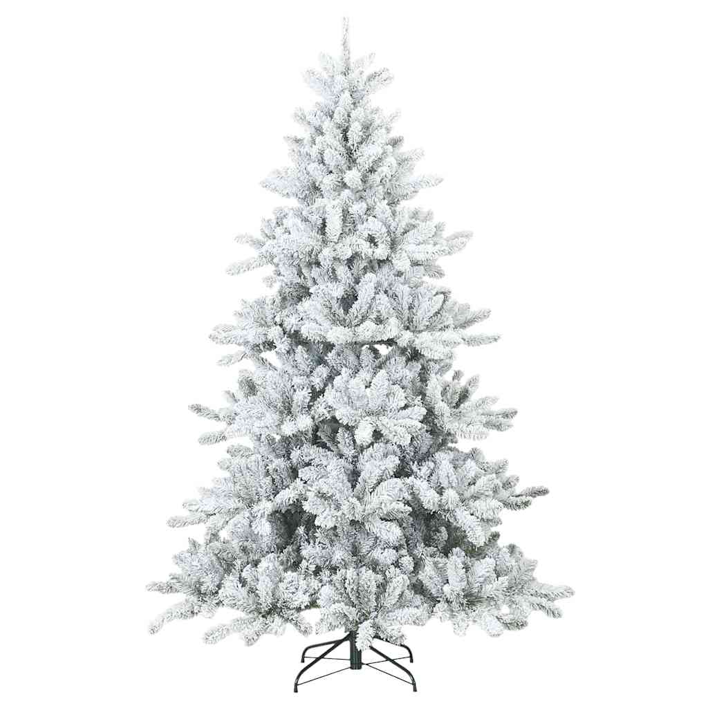 Kunstmatige Inklapbare Kerstboom Wit 240 cm PVC en staal
