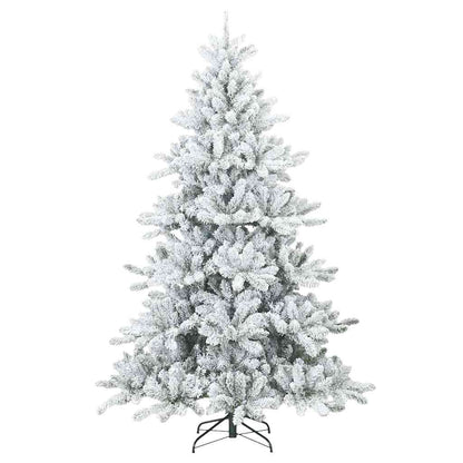 Kunstmatige Inklapbare Kerstboom Wit 240 cm PVC en staal