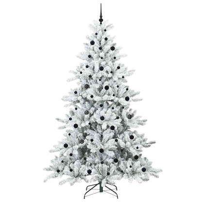 Kunstmatige Inklapbare Kerstboom Wit 240 cm PVC en staal