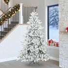 Artificial Foldable Christmas Tree White 240 cm PVC and Steel
