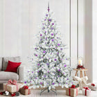 Artificial Foldable Christmas Tree White 240 cm PVC and Steel