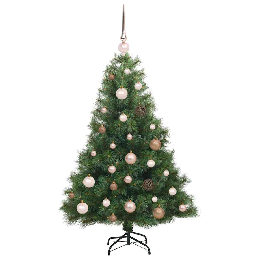 Kunstkerstboom met 150 LED met standaard Groen 120 cm PE en PVC