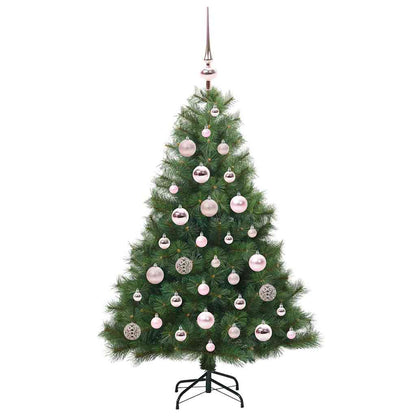 Kunstkerstboom met 150 LED met standaard Groen 120 cm PE en PVC