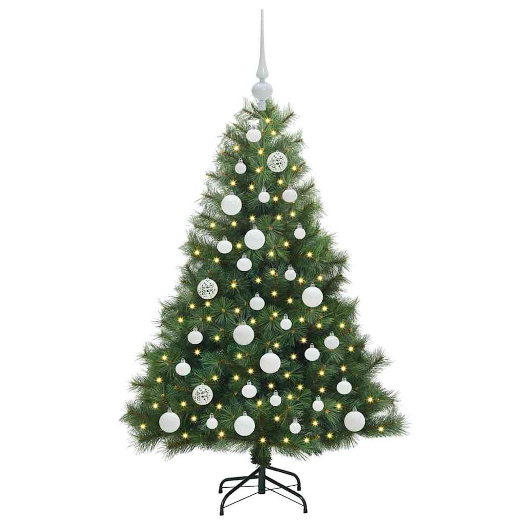 Kunstkerstboom met 150 LED met standaard Groen 120 cm PE en PVC