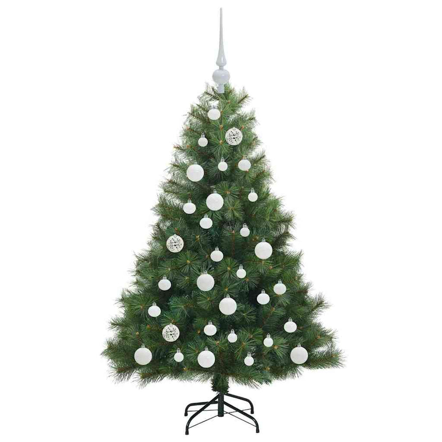 Kunstkerstboom met 150 LED met standaard Groen 120 cm PE en PVC