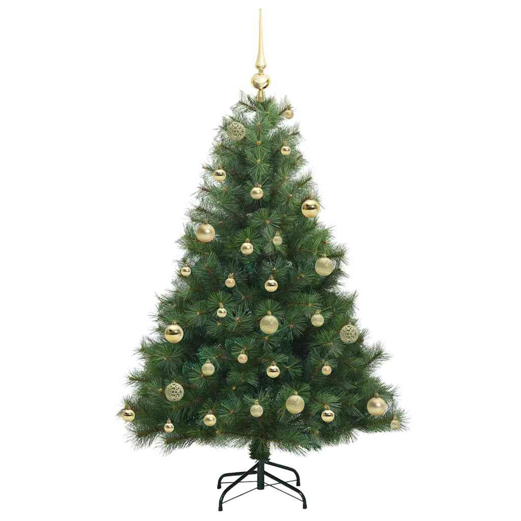 Kunstkerstboom met 150 LED met standaard Groen 120 cm PE en PVC