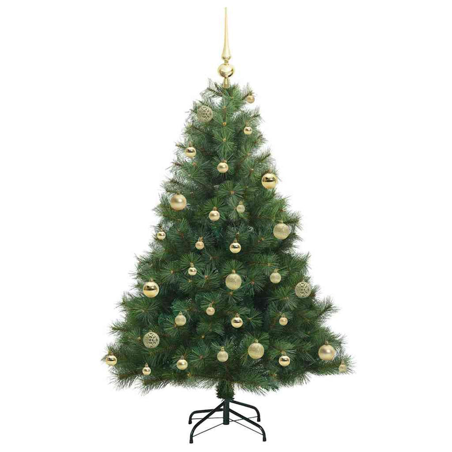 Kunstkerstboom met 150 LED met standaard Groen 120 cm PE en PVC