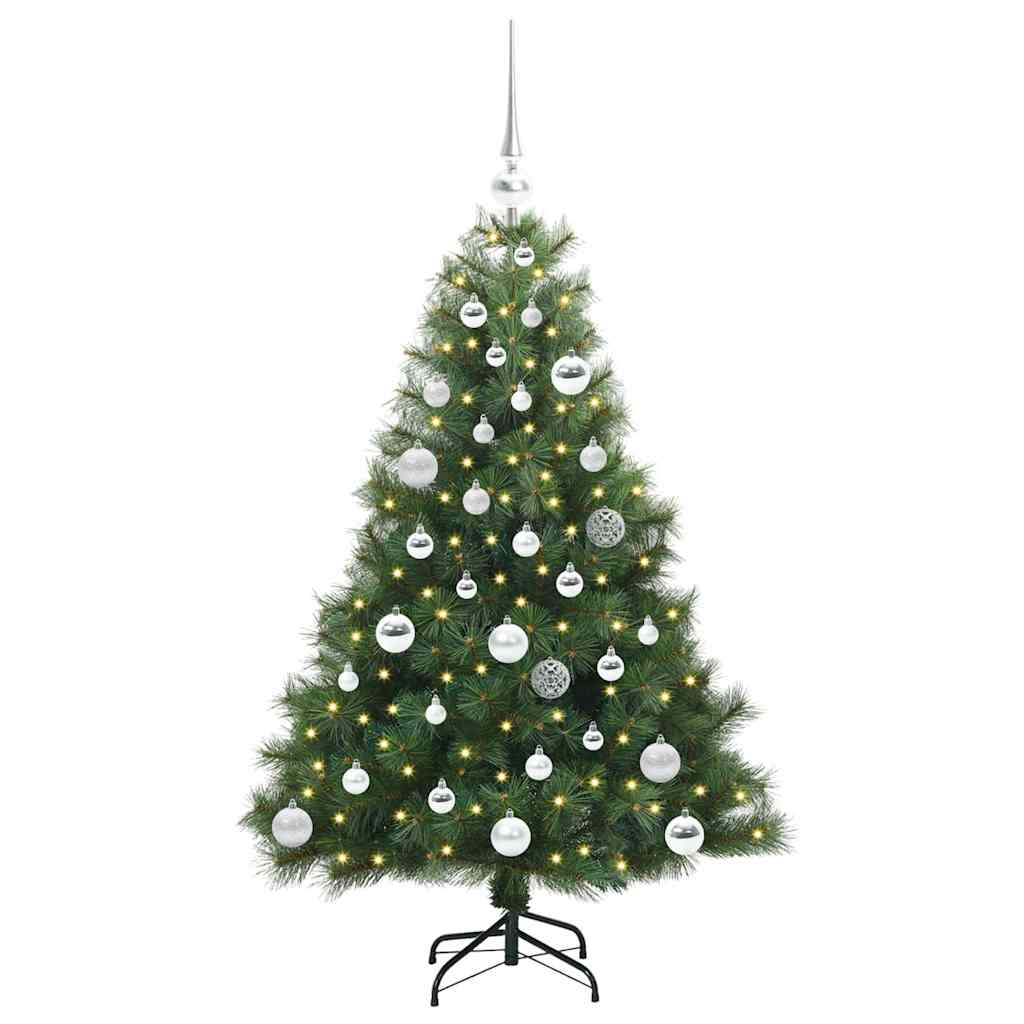 Kunstkerstboom met 150 LED met standaard Groen 120 cm PE en PVC