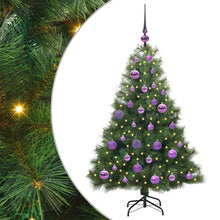 Kunstkerstboom met 150 LED met standaard Groen 120 cm PE en PVC