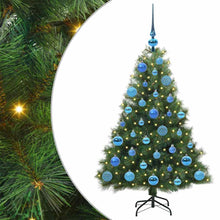 Kunstkerstboom met 150 LED met standaard Groen 120 cm PE en PVC