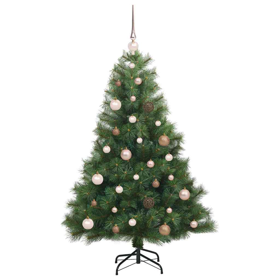 Kunstkerstboom met 150 LED met standaard Groen 150 cm PE en PVC