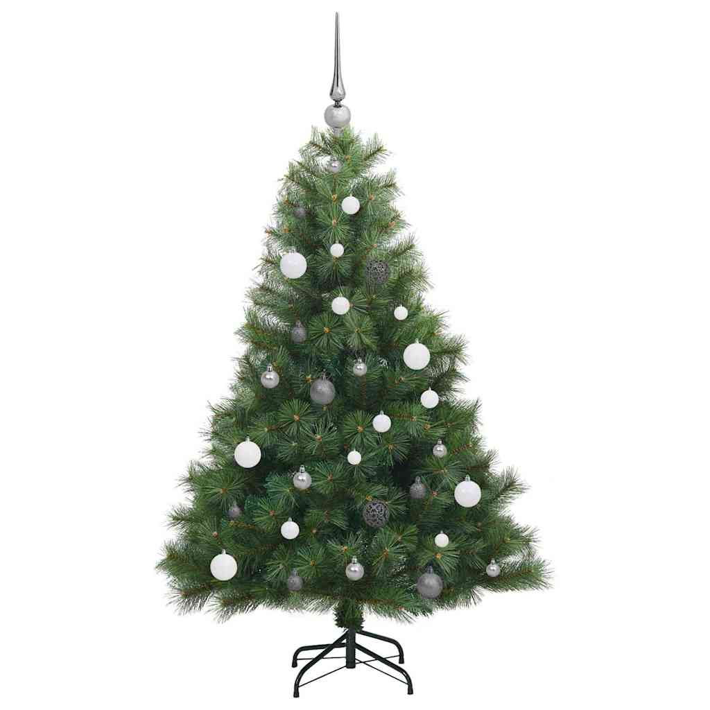 Kunstkerstboom met 150 LED met standaard Groen 150 cm PE en PVC