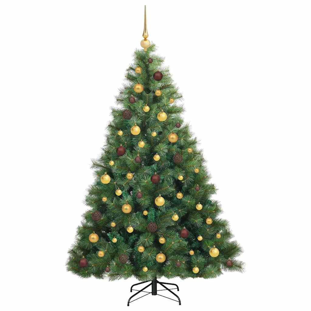 Kunstkerstboom met 300 LED met standaard Groen 180 cm PE en PVC