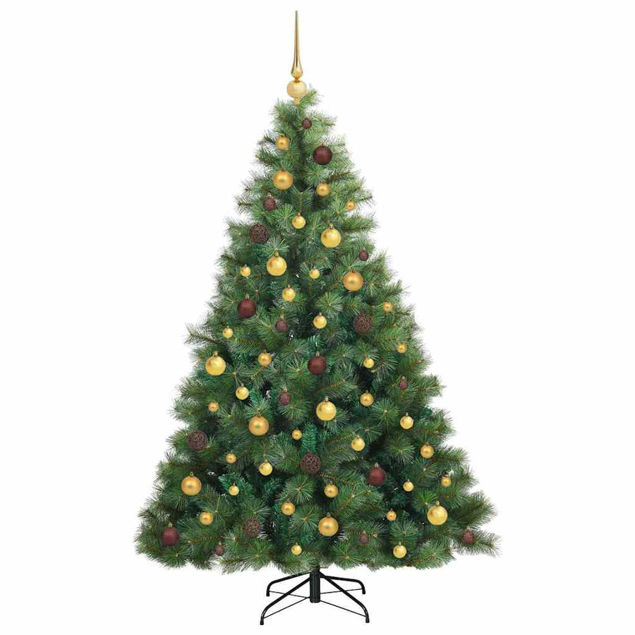 Kunstkerstboom met 300 LED met standaard Groen 180 cm PE en PVC