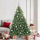 Kunstkerstboom 180 cm groen met 300 LED en ballen