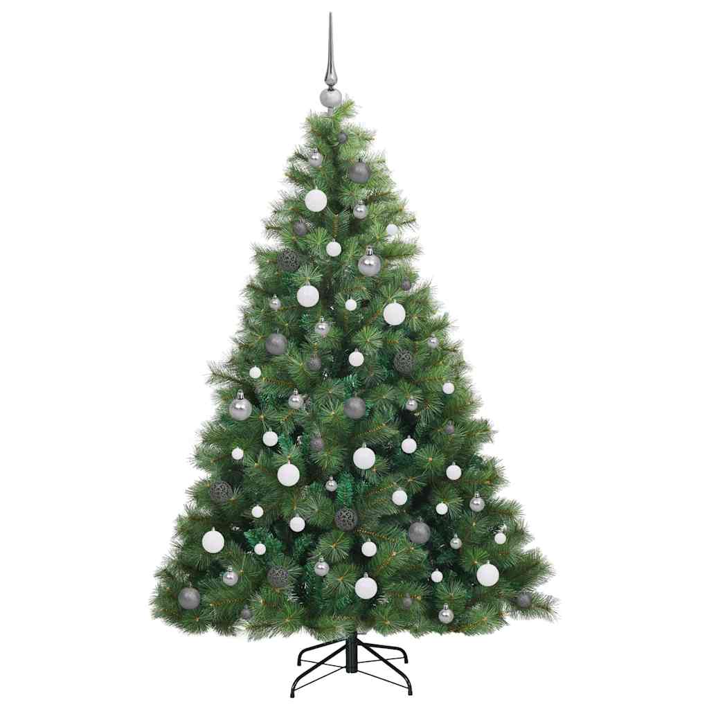 Kunstkerstboom met 300 LED met standaard Groen 180 cm PE en PVC