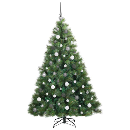 Kunstkerstboom met 300 LED met standaard Groen 180 cm PE en PVC
