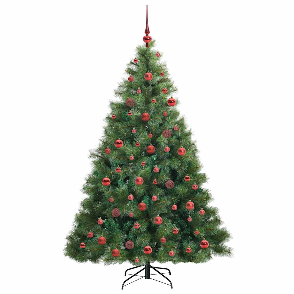 Kunstkerstboom met 300 LED met standaard Groen 180 cm PE en PVC