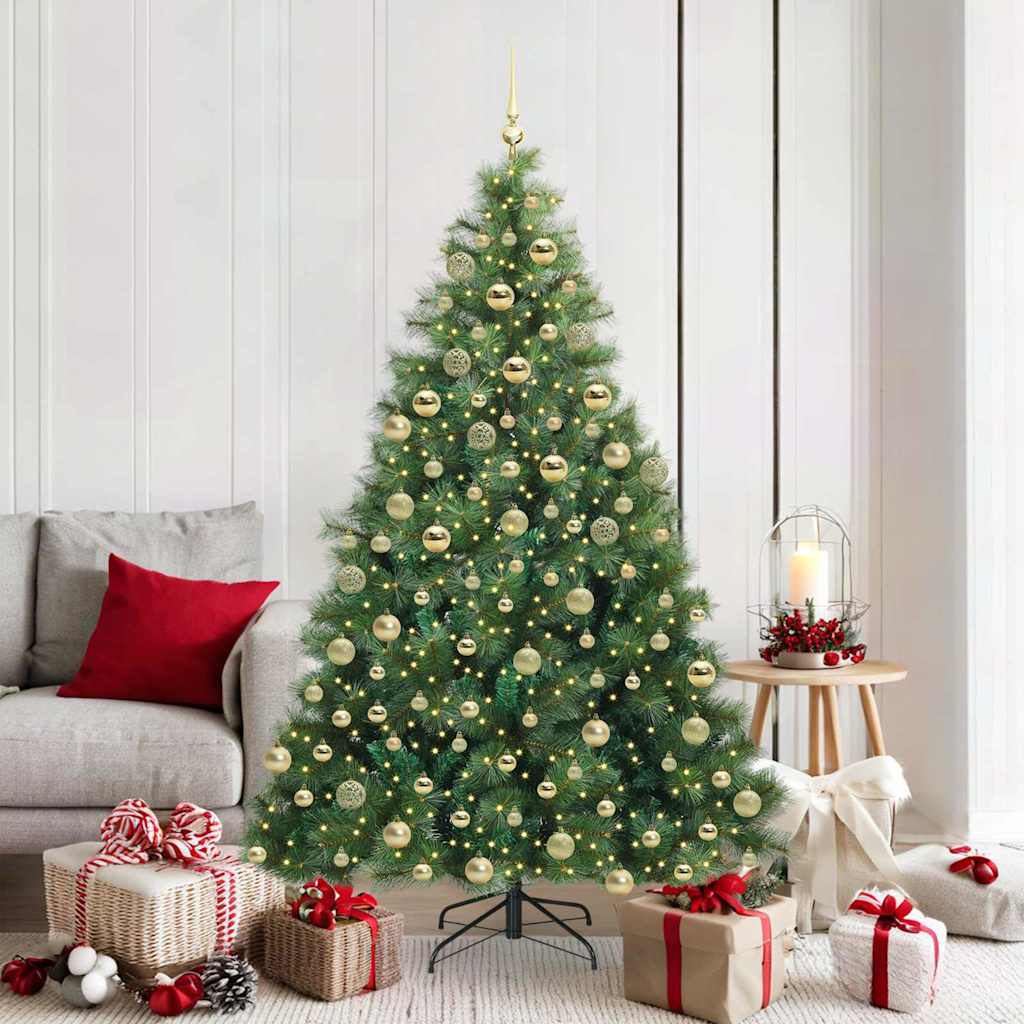 Kunstkerstboom Met 300 Led Met Standaard Pe En Pvc 180 cm