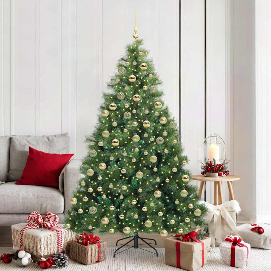 Kunstkerstboom Met 300 Led Met Standaard Pe En Pvc 180 cm