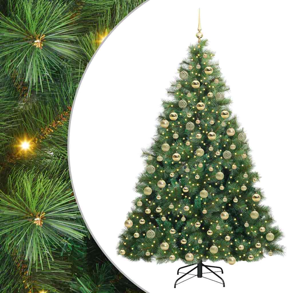 Kunstkerstboom Met 300 Led Met Standaard Pe En Pvc 180 cm