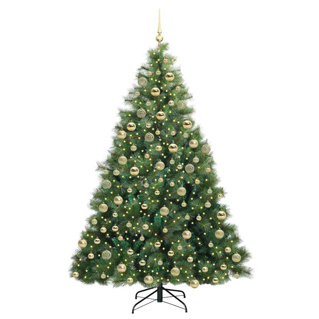 Kunstkerstboom Met 300 Led Met Standaard Pe En Pvc 180 cm