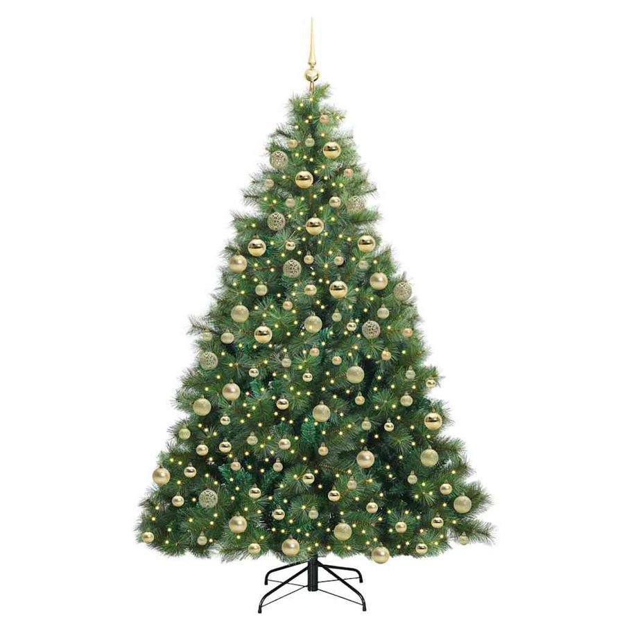 Kunstkerstboom Met 300 Led Met Standaard Pe En Pvc 180 cm