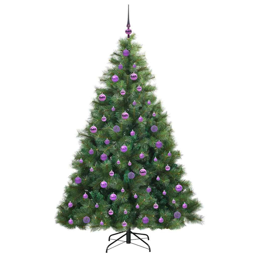 Kunstkerstboom met 300 LED met standaard Groen 180 cm PE en PVC