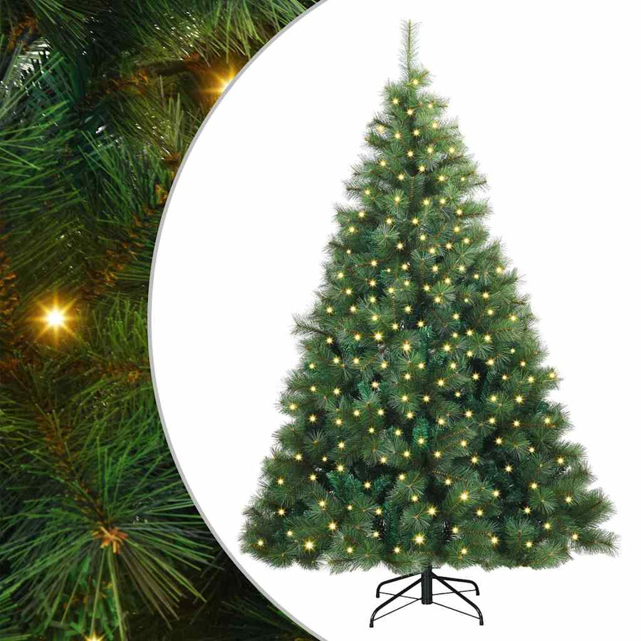 Kunstkerstboom Met 300 Led Met Standaard Pe En Pvc 210 cm