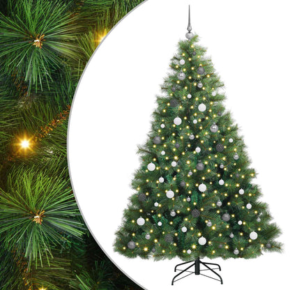 Kunstkerstboom Met 300 Led Met Standaard Pe En Pvc Groen 210 cm