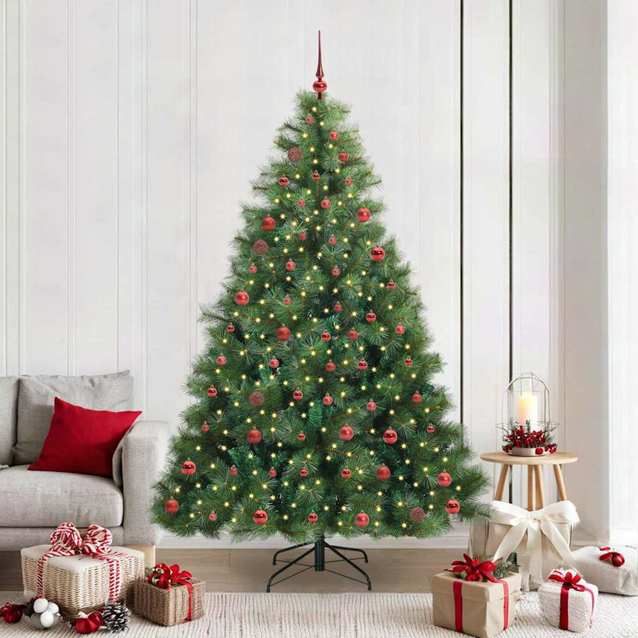 Kunstkerstboom Met 300 Led Met Standaard Groen 210 Cm Pe En Pvc
