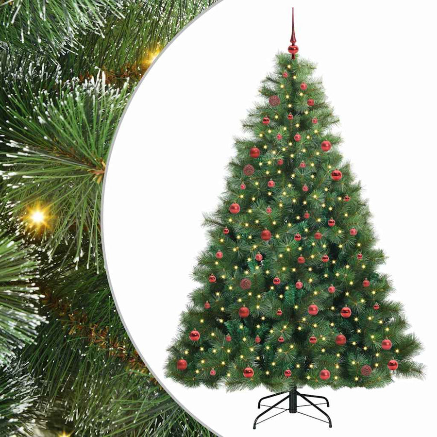 Kunstkerstboom Met 300 Led Met Standaard Groen 210 Cm Pe En Pvc