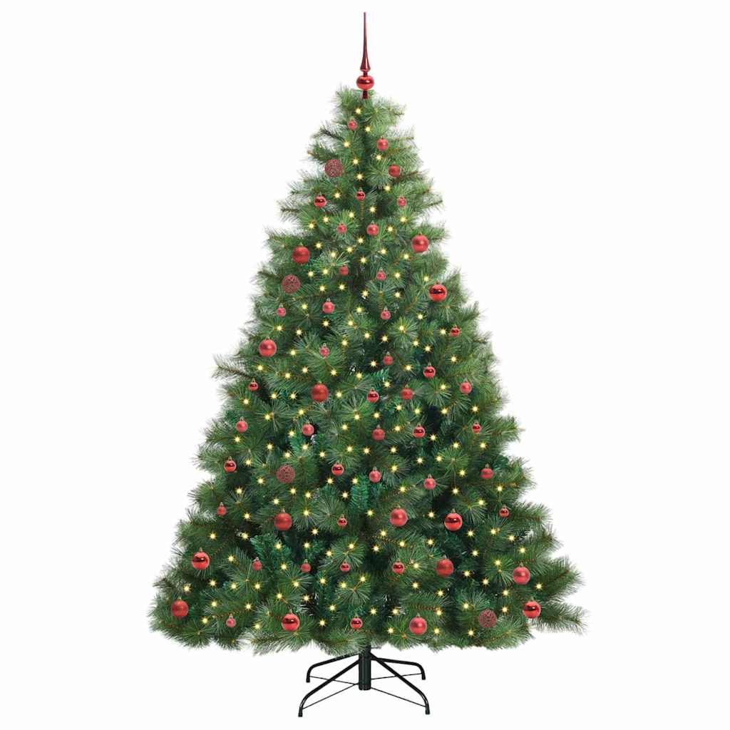 Kunstkerstboom Met 300 Led Met Standaard Groen 210 Cm Pe En Pvc