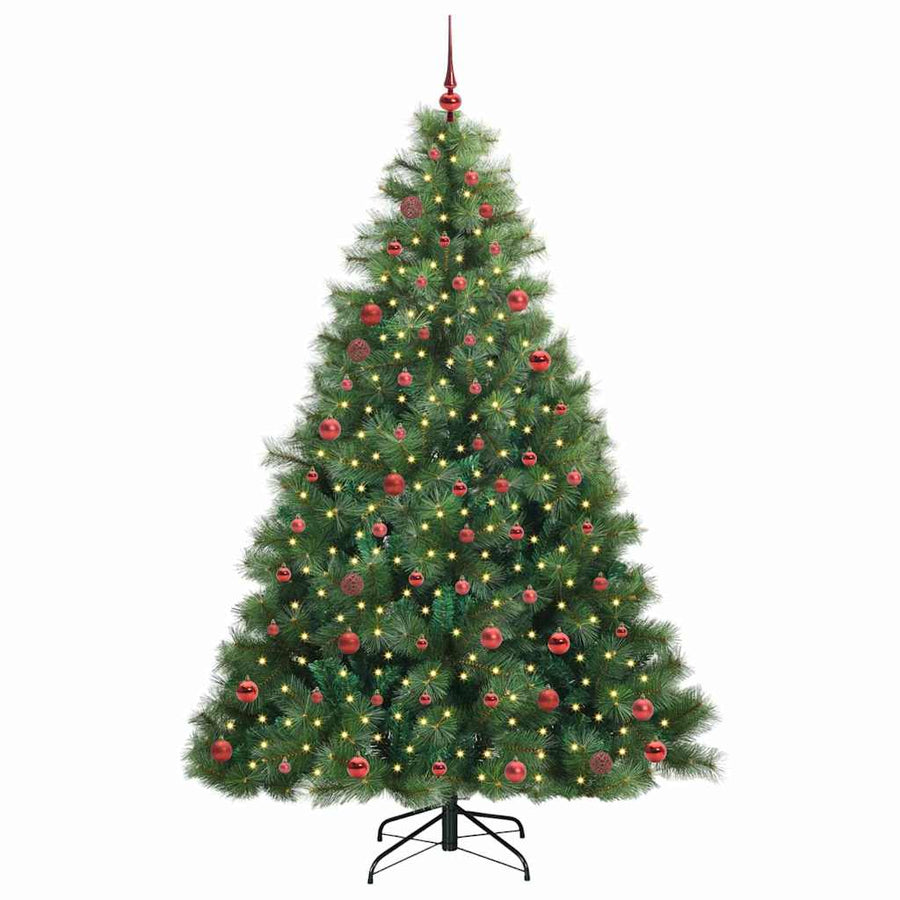 Kunstkerstboom Met 300 Led Met Standaard Groen 210 Cm Pe En Pvc