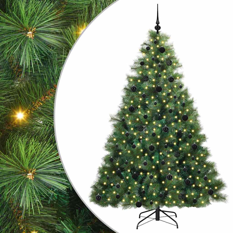 Kunstkerstboom Met 300 Led Met Standaard Groen 210 Cm Pe En Pvc