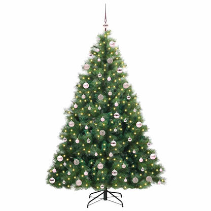 Kunstkerstboom Met 300 Led Met Standaard Groen 210 Cm Pe En Pvc