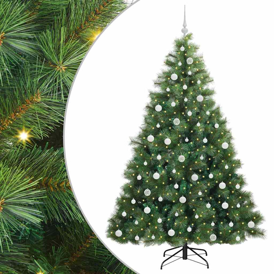 Kunstkerstboom Met 300 Led Met Standaard Groen 210 Cm Pe En Pvc