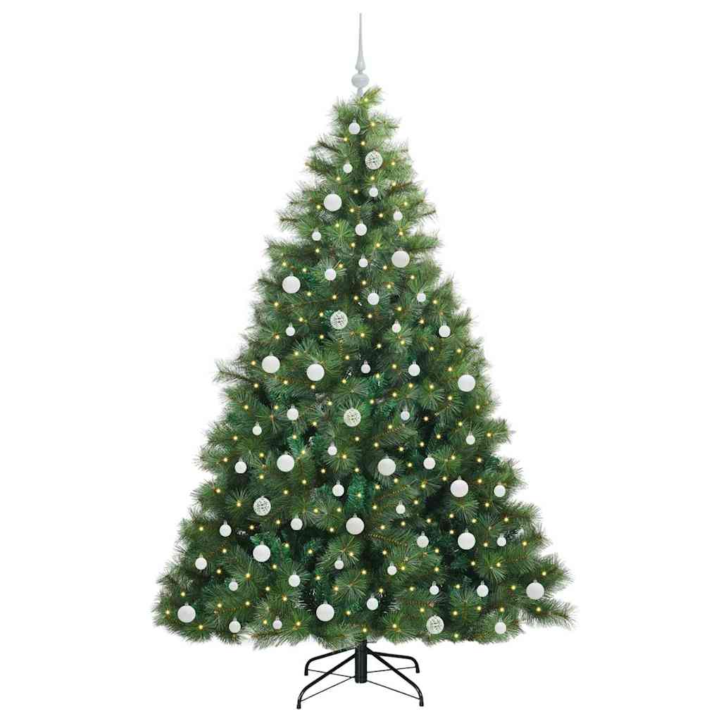 Kunstkerstboom Met 300 Led Met Standaard Groen 210 Cm Pe En Pvc