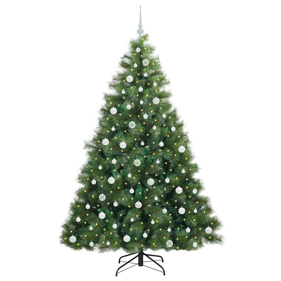Kunstkerstboom Met 300 Led Met Standaard Groen 210 Cm Pe En Pvc