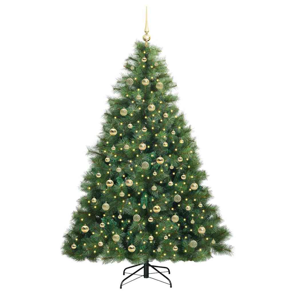 Kunstkerstboom Met 300 Led Met Standaard Pe En Pvc 210 cm