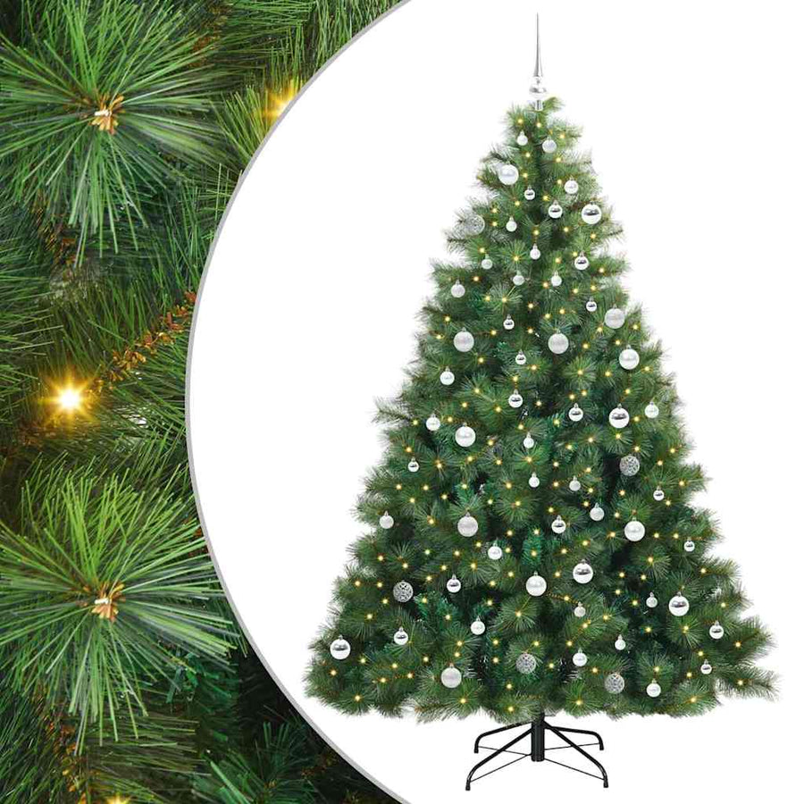Kunstkerstboom Met 300 Led Met Standaard Groen 210 Cm Pe En Pvc