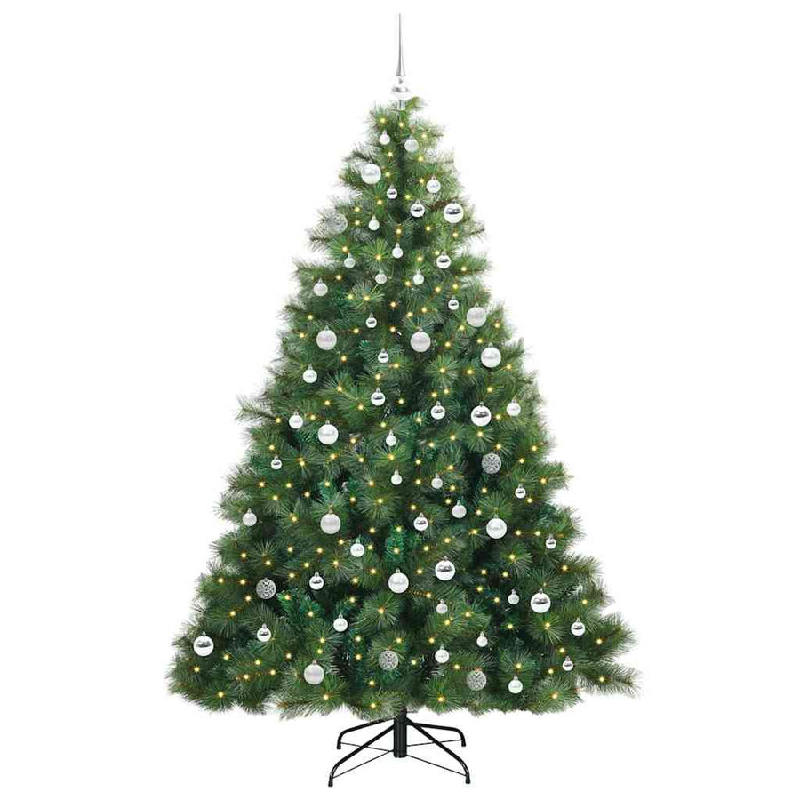 Kunstkerstboom Met 300 Led Met Standaard Groen 210 Cm Pe En Pvc