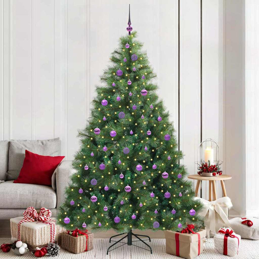 Kunstkerstboom Met 300 Led Met Standaard Groen 210 Cm Pe En Pvc