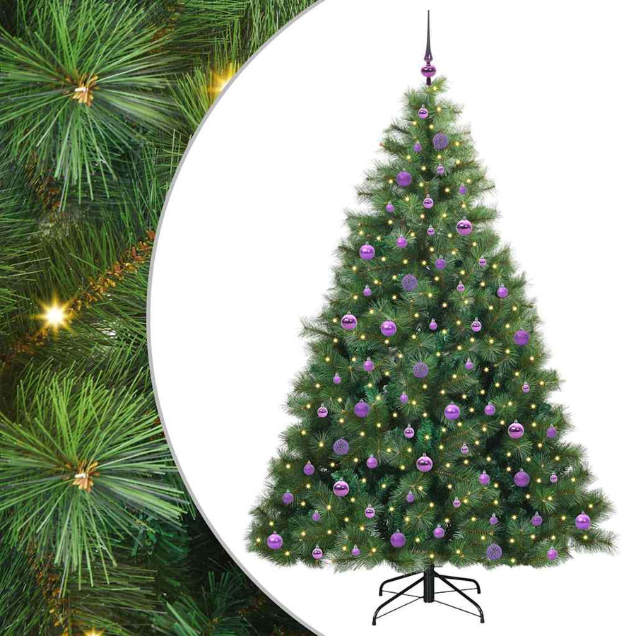 Kunstkerstboom Met 300 Led Met Standaard Groen 210 Cm Pe En Pvc