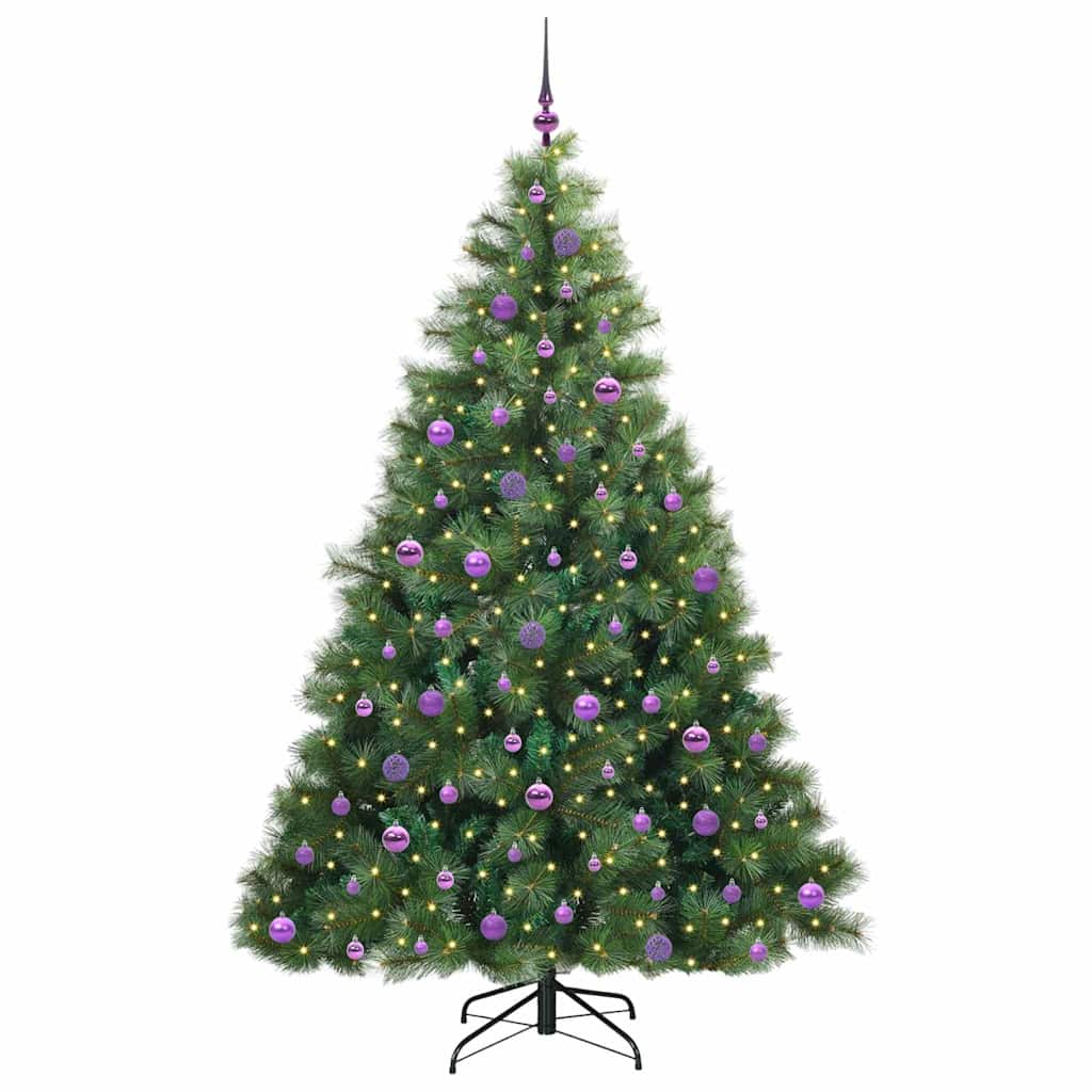 Kunstkerstboom Met 300 Led Met Standaard Groen 210 Cm Pe En Pvc