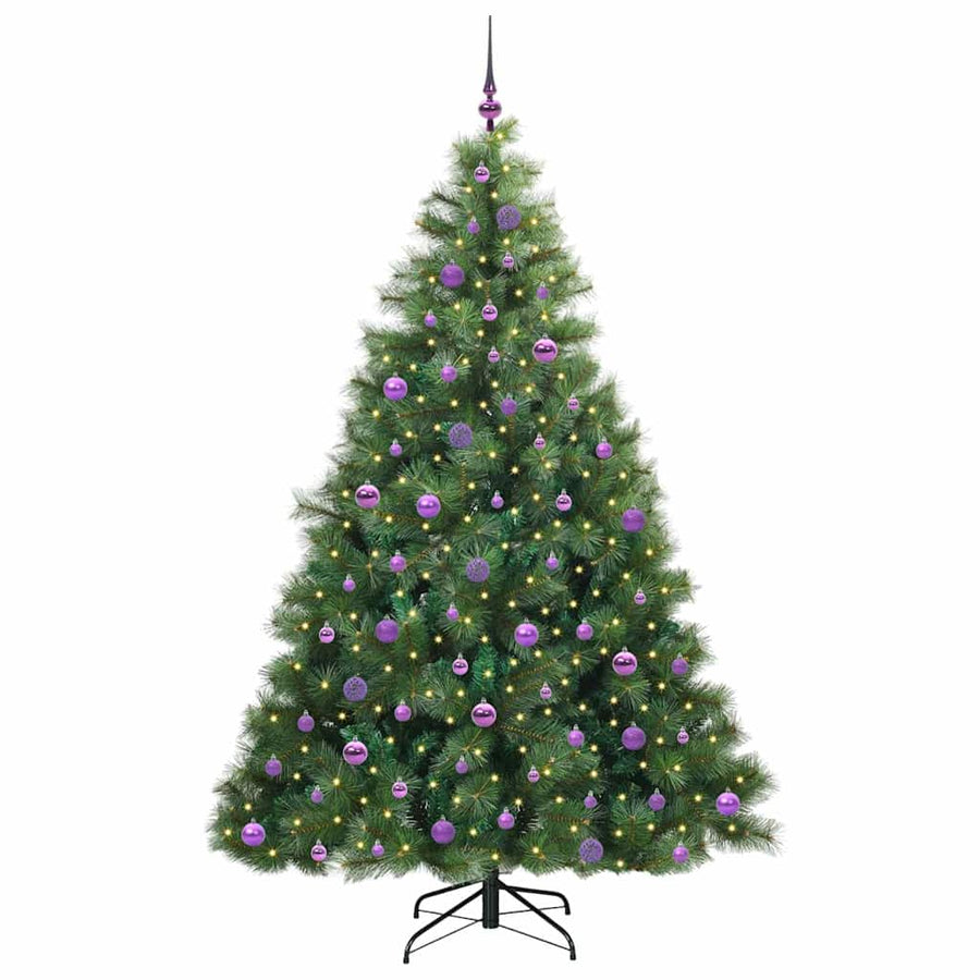 Kunstkerstboom Met 300 Led Met Standaard Groen 210 Cm Pe En Pvc