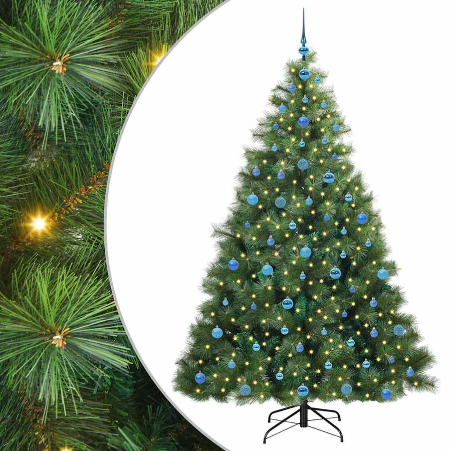 Kunstkerstboom Met 300 Led Met Standaard Groen 210 Cm Pe En Pvc