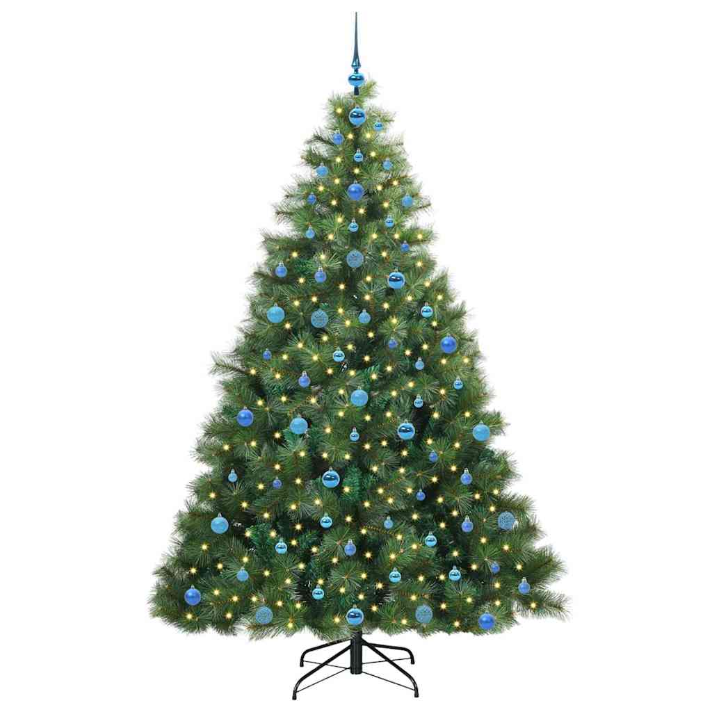 Kunstkerstboom Met 300 Led Met Standaard Groen 210 Cm Pe En Pvc
