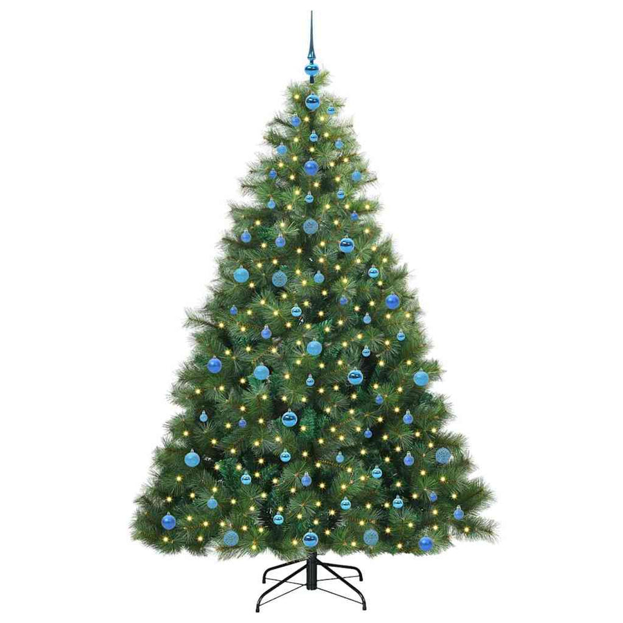 Kunstkerstboom Met 300 Led Met Standaard Groen 210 Cm Pe En Pvc