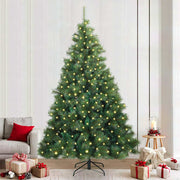 Kunstkerstboom 240 cm groen PE/PVC met 300 warmwit LED